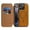 Brown, variant on ELEHOLD Mag-Safe Wallet Case For iPhone 15 Pro Max , with RFID Blocking – PU Leather Flip Folio Phone Case with Card Slots Raised Edges Strong Magnetic Card holder Shockproof Cover ,Gray