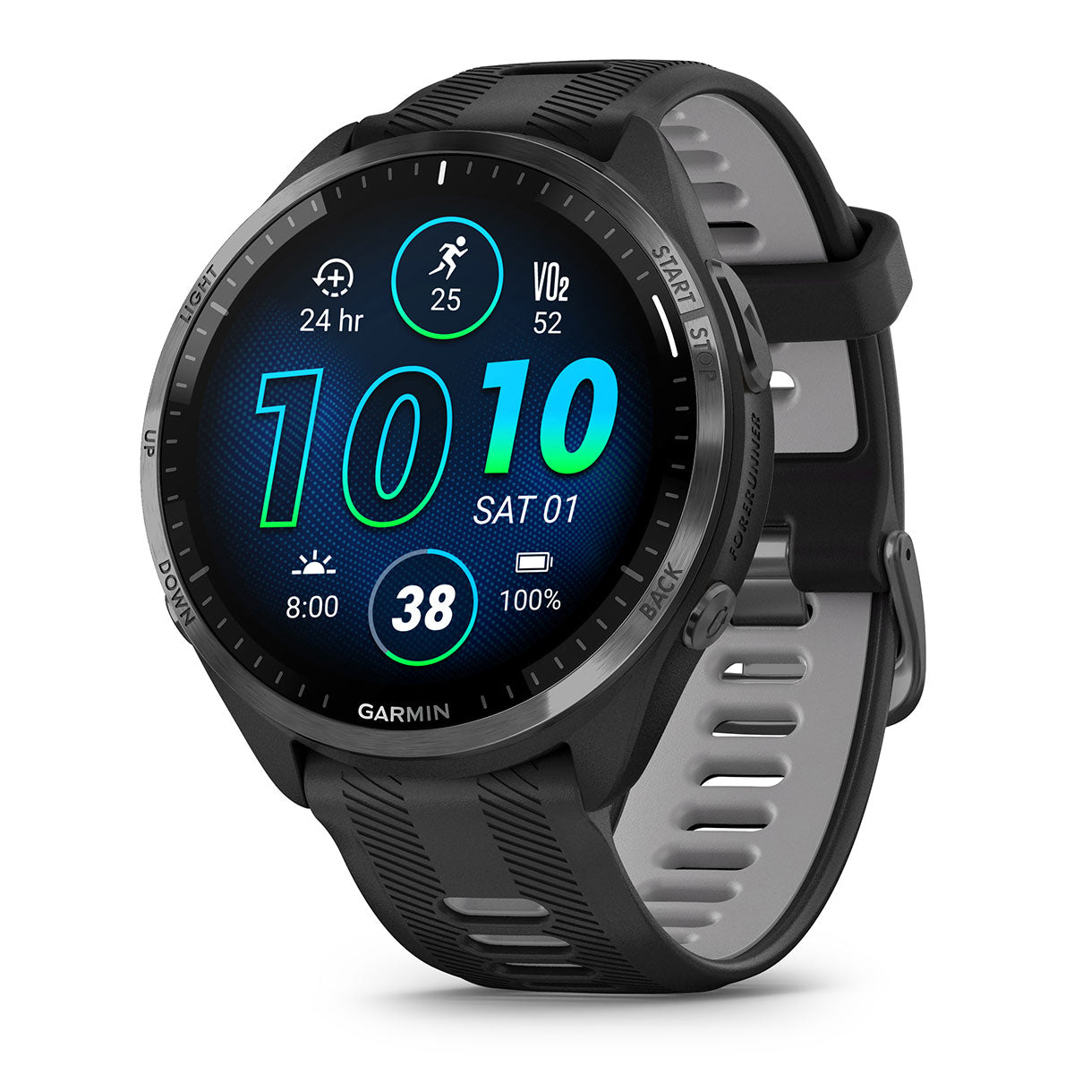 Garmin Forerunner 965 (Black/Powder Gray) Premium Running GPS Smartwatch | Gift Box with PlayBetter HD Screen Protectors, Wall Adapter & Case - image 2 of 7