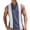 Grey, variant on Tank Tops for Men Color Block Quarter Zip Stand Collar Casual Sleeveless Shirt Summer Mens Tanks