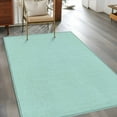 thumbnail image 2 of Area Rugs 2.7'x5', Linen Mint Green Carpet for Living Room Bedroom Dining Room, Modern Minimalist Pure Solid Color Throw Kitchen Rugs Non Slip Washable Rectangle Indoor Outdoor Rugs, 2 of 8