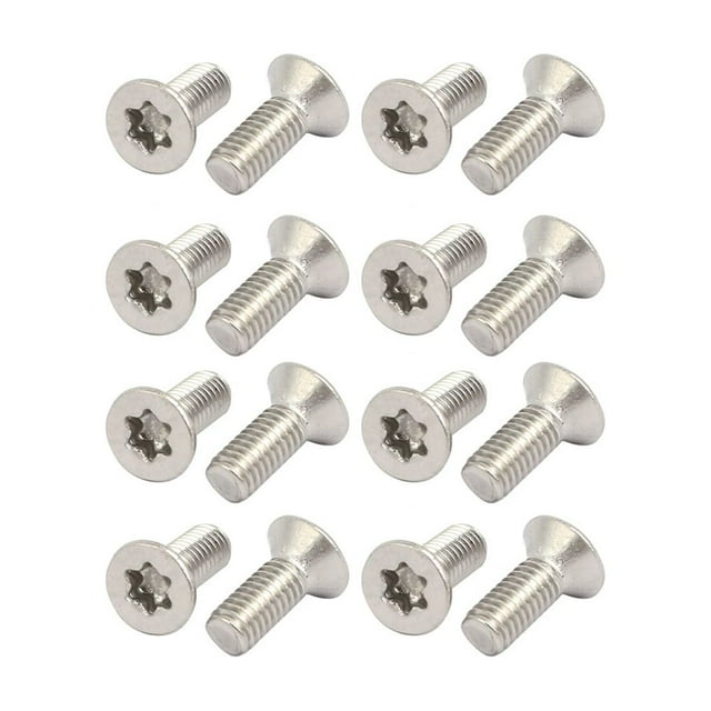 Unique Bargains M3x8mm Vis Torx Plates en Acier Inoxydable 304 Entièrement Filetées 20 Pcs