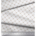 thumbnail image 3 of Soimoi Cotton Duck Fabric Dot & Floral Small Print Fabric by Yard 56 Inch Wide, 3 of 3