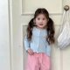 thumbnail image 2 of Spring Summer Children's Slim Fit Blouse Coat 1-8Y Cute Girls Knitted Shirt Sweater Top Thin Style Kid's Cardigan Outwear, 2 of 6