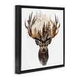 thumbnail image 3 of Stupell Industries Farmhouse Deer Forest Silhouette Black Floating Frame Canvas Art, 18 x 18, by LSR Design Studio, 3 of 8