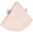 thumbnail image 2 of Wooden bird cage perch fanshaped platform toy for hamsters, wood material, PET resting space, 2 of 4