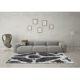 thumbnail image 3 of Ahgly Company Indoor Square Abstract Gray Modern Area Rugs, 3' Square, 3 of 4