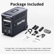 Solarplay 3600W (Peak 6600W) Portable Power Station 3840Wh LiFePO4 Battery UPS Solar Generator with 15 Outputs for Outdoor Home Backup Emergency
