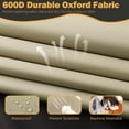 thumbnail image 4 of Funda de cojín de patio, fundas de cojín impermeables para exteriores de repuesto para muebles de exterior, juego de 4 fundas de cojín seccionales para sofá, silla, color, 4 of 4