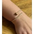 thumbnail image 2 of Bracelet Bangle Women's Round Cut 8 Ct Moissanite White 14K Yellow Gold Plated, 2 of 4
