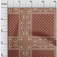thumbnail image 2 of oneOone Cotton Poplin Brown Fabric Geometric Dress Material Fabric Print Fabric By The Yard 56 Inch Wide, 2 of 4
