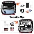 thumbnail image 6 of Rose Waterproof Oxford Cloth Charger Case with Storage Pouch, Cord Organizer, Phone Cable Organizer, and Charger Storage Organizer - 5.9x9.44x3.14 in., 6 of 6