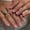JP3940, variant on Classic French white edge wearing nail piece Short square nail piece Simple press on nails Fake nails