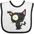 thumbnail image 3 of Inktastic Goth Animals Pets Black Cat Boys or Girls Baby Bib, 3 of 4