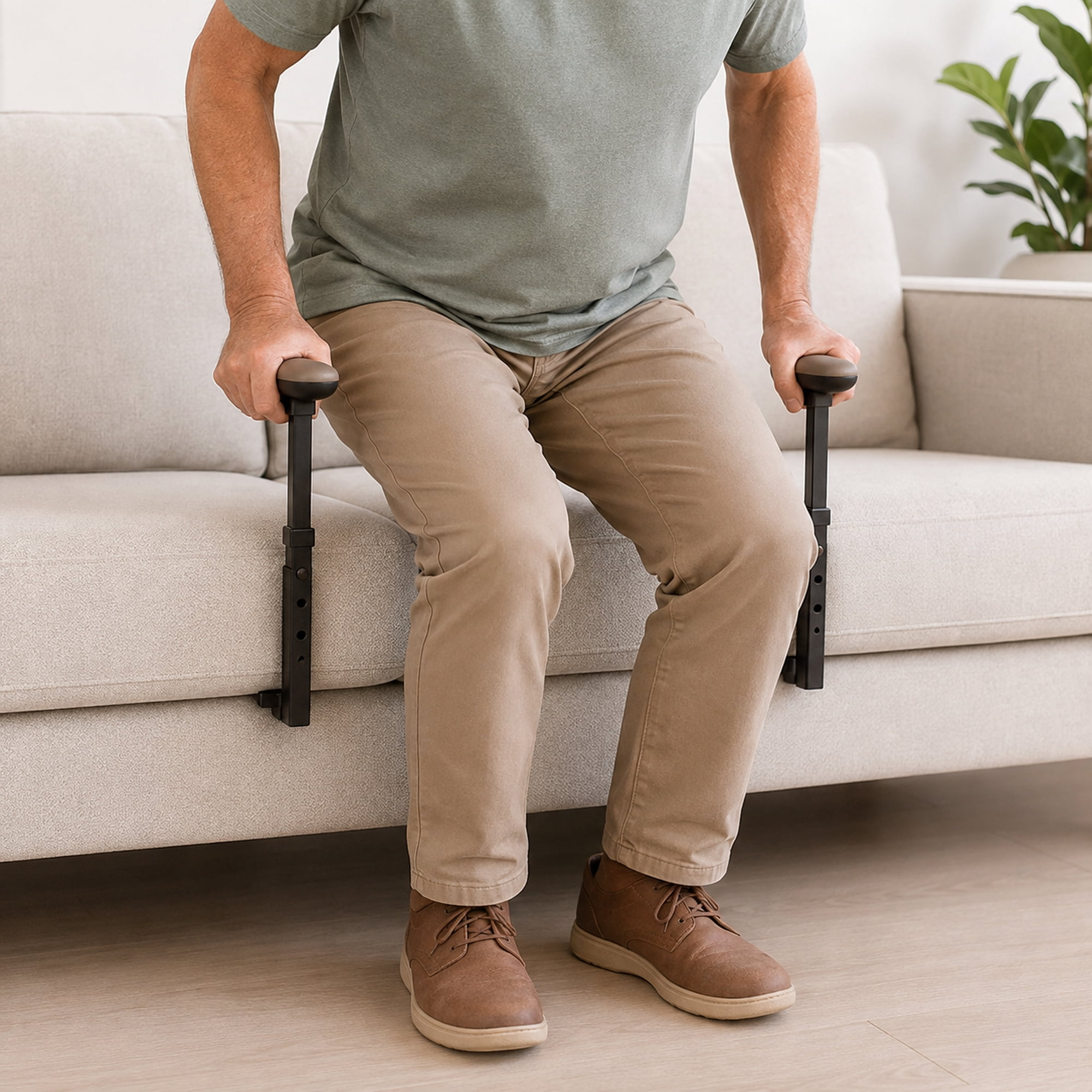 Stander EZ Stand-N-Go, Chair Lift-Assist for Elderly, Grab Bar Standing Aid for Seniors, Daily Living Mobility Aid, Black