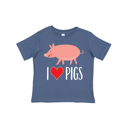 

Inktastic I Love Pigs Funny Farm Animal Gift Toddler Boy or Toddler Girl T-Shirt
