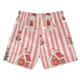 thumbnail image 7 of FORMRS Boys Swim Trunks Quick Dry Mesh Liner Boardshorts Sizes XS-XL, White Gingerbread Houses, 7 of 7