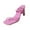 Hot Pink, variant on Anuirheih Open Toe Comfortable Large Size Chain One-word Fashion Sandals Sandals Women (Black)