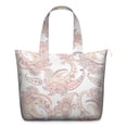 thumbnail image 1 of Abstract Paisley Art Duffel Boho Vintage Weekender Bag with Artistic Floral Pattern, Ethnic Chic Mala Inspired Design, 1 of 5