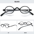 thumbnail image 3 of MAGIMODAC Retro Oval Reading Glasses Nerd Eyeglasses Eyewear Readers for Men Women (1 Pcs Black Reading Glasses, +1.5), 3 of 5