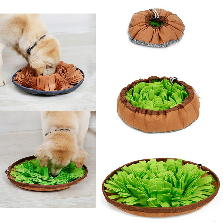 Dog Puzzle Toys, Pet Snuffle Mat for Dogs, Interactive Feed Game for  Boredom, Encourages Natural Foraging Skills for Cats Dogs Bowl Travel Use,  Dog Treat Dispenser Indoor Outdoor Stress Relief 