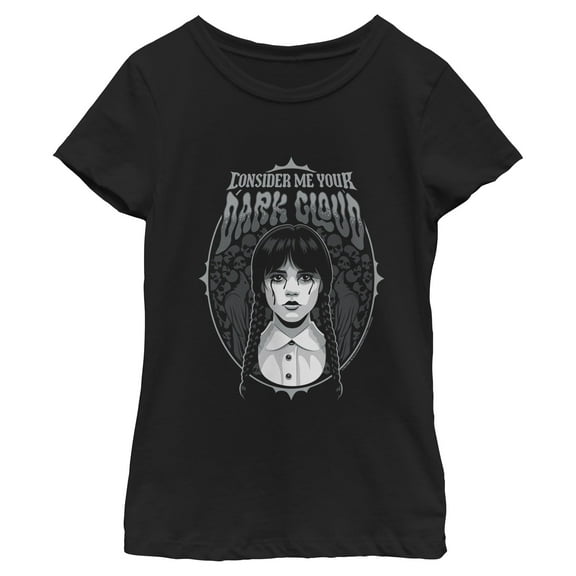 Girls Wednesday Consider Me Your Dark Cloud T Shirt