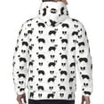 thumbnail image 7 of Honeii Border Collie Dog Pattern Mens Hoodies Men's Loose Sleeve Sweatshirt,Pullover Hooded Sweatshirt for Men,Essentials Hoodie-4X-Large, 7 of 7