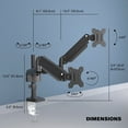 thumbnail image 5 of ProMounts Dual Monitor Arms, Landscape to Portrait, for 13" to 32" Screens, Holds up to 17.6 lbs, New, 2 Count, 1 Pack, 5 of 9
