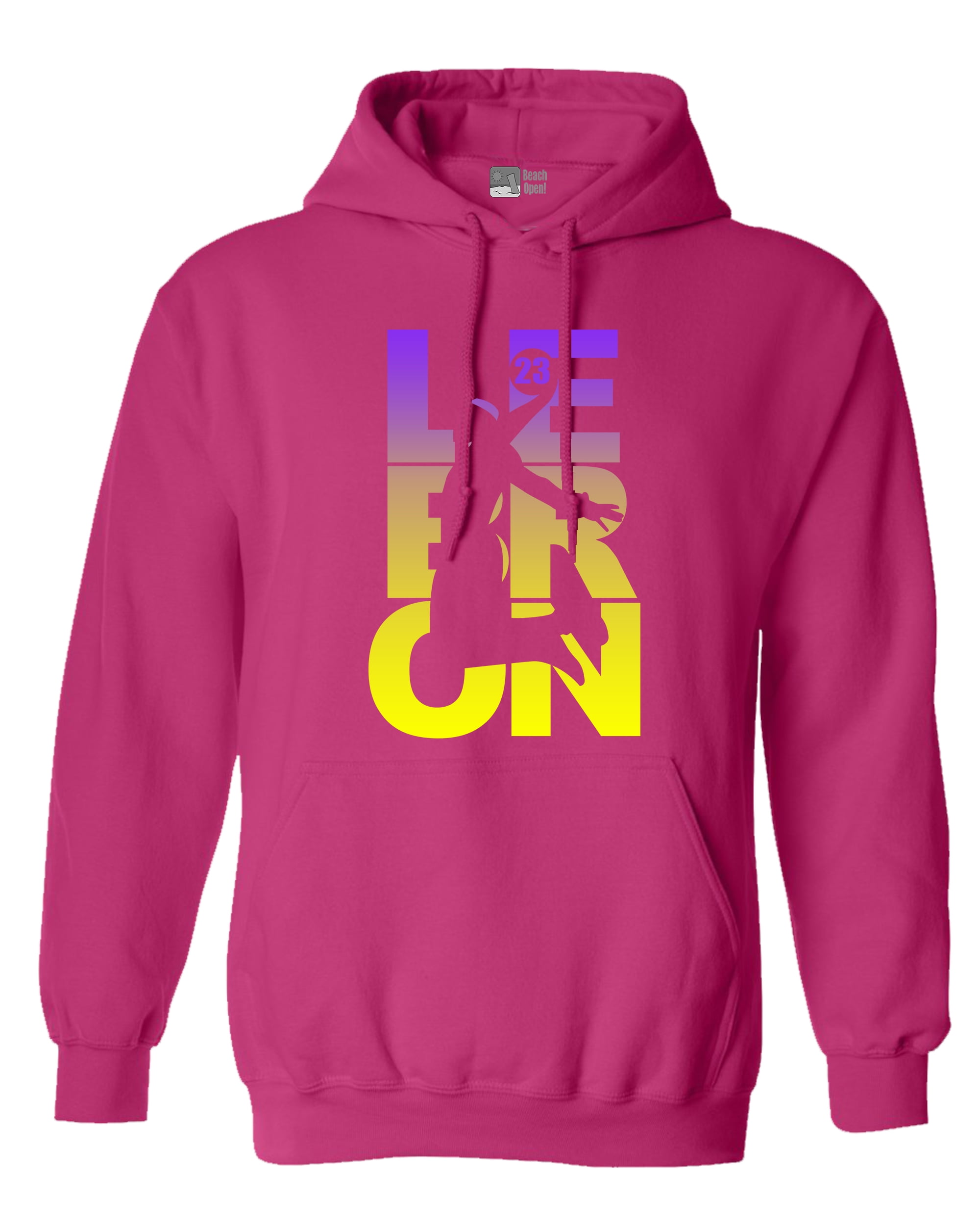 New Lebron Fan Wear Cleveland Basketball Front and Back DT Sweatshirt Hoodie