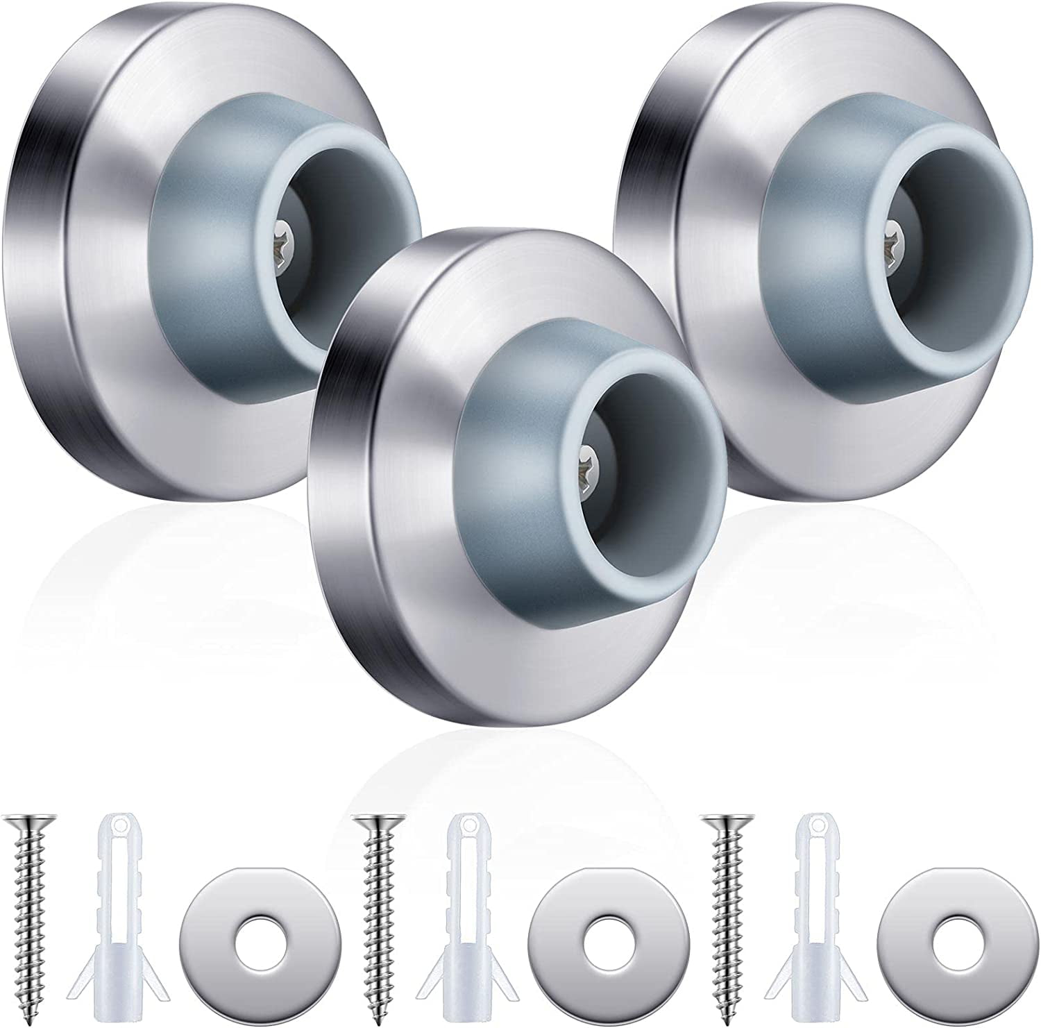 Concave Door Stopper Wall Door Bumper Stainless Steel Wall Protector