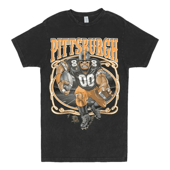 Wild Bobby, Pittsburgh Fan Pit Fantasy Football, Sports, Unisex Vintage Crewneck Tee, Vintage Black, Small
