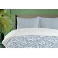 thumbnail image 4 of Ambesonne Waves Duvet Cover Sets, Japanese Sea Storm Motifs, 2-Queen, Blue Grey and White, 4 of 7
