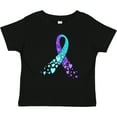 thumbnail image 3 of Inktastic Suicide Prevention Ribbon with Blue and Purple Hearts Boys or Girls Baby T-Shirt, 3 of 5