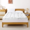 thumbnail image 2 of Yalamila Queen Mattress Topper, Ultra Soft Cooling Bamboo, Deep Pocket Fit (8"-22" Depth), Back Pain Relief Mattress Pad for Hot Sleepers, 2 of 8