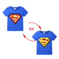 thumbnail image 1 of Ropa de verano para bebés, camisetas para niñas y niños, 1 Uds., gráfico de cambio de lentejuelas mágicas, camiseta informal de algodón Reversible a la moda, camisetas para niños Tee6 Gao Jinjia LED, 1 of 2