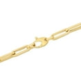 thumbnail image 7 of JewelStop 10K Yellow Gold 4.2mm 7.5in Polished Paperclip Chain Bracelet with Polished Finish and Pear Shaped Lobster Clasp, 7 of 7