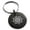 Black, variant on Stainless Steel Nautical Concentric Compass Engraved Small Medallion Circle Charm Keychain Keyring