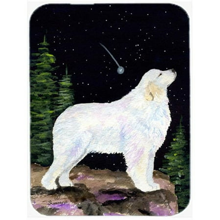 

Carolines Treasures Starry Night Great Pyrenees Glass Cutting Board- Large