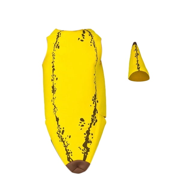 Disfraz de plátano Mono de plátano transpirable para juegos de rol de disfraces, festivales Adulto Yinane Disfraz de plátano