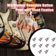 thumbnail image 4 of Cateissary 10 unids/lote de candados para correa de guitarra, clavijas de botón ligeras impermeables, buena fijación, candado clásico Artesanía, 4 of 6
