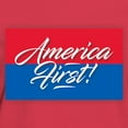 thumbnail image 3 of CafePress - America First T Shirt - Women's Traditional Fit Dark T-Shirt, 3 of 4