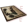 thumbnail image 7 of Handcraft Rugs Cabin Rug  Lodge, Cabin Nature and Animals Area Rug  Modern Nature Pattern Cabin Area Rug  Abstract, Chocolate/Beige/Green-Bear/Lodge 8x10 feet, 7 of 7