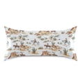 thumbnail image 3 of Haosy Satin Pillowcase for Hair and Skin Standard Cooling Silk Pillow Case with Envelope Closure Western Cowboy Hours Cactus 20"x26", 3 of 9