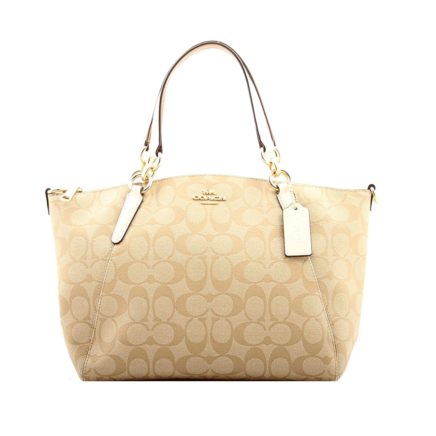 New Coach F28989 Small Kelsey Satchel Purse Handbag Signature Canvas