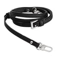 thumbnail image 3 of Correa de cuero para bolso, correa para bolso, correa para bolso de hombro, longitud ajustable para maletín Negro, 3 of 9