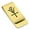 Gold, variant on Stainless Steel Antimony Alchemy Symbol Classic Slim Money Clip Credit Card Holder