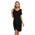 thumbnail image 2 of Women's Cold Shoulder Twist Dress Summer Lightweight Skirt, 2 of 4