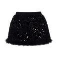 thumbnail image 5 of RMGVDSD Kids Sparkly Sequin Skirt For Girls Elastic Waistband Skirts With Lining Glitter Short Skirt Mini Skirts Party Everyday Wear Formal Party Dresses, 5 of 5