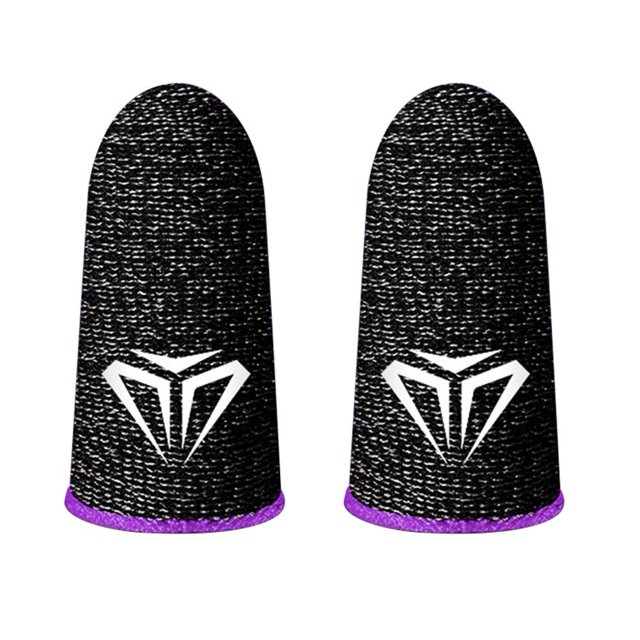 DQrwqpou 2pcs S02 Finger Cots Cover Game Controller Finger Sleeve para PUBG (Púrpura)