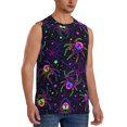 thumbnail image 2 of Pofeuu Multi-colored Spiders Print Men's Muscle T-Shirt, Sleeveless, Muscle Tank, Classic Muscle Tee Top For Men Casual Sleeveless Muscle T-Shirt Trendy Clothes-Large, 2 of 7