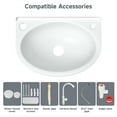 thumbnail image 4 of 2-in-1 Outdoor Garden Water Fountain and Faucet No-Punch Bathroom Wash Basin, 4 of 11